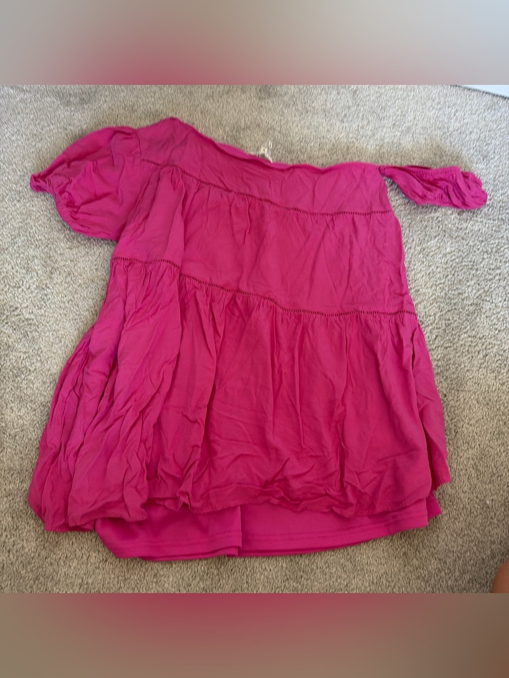 Pink Off-Shoulder Top - Picture 3 of 3